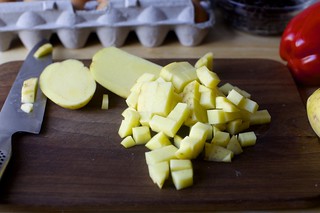 diced potatoes