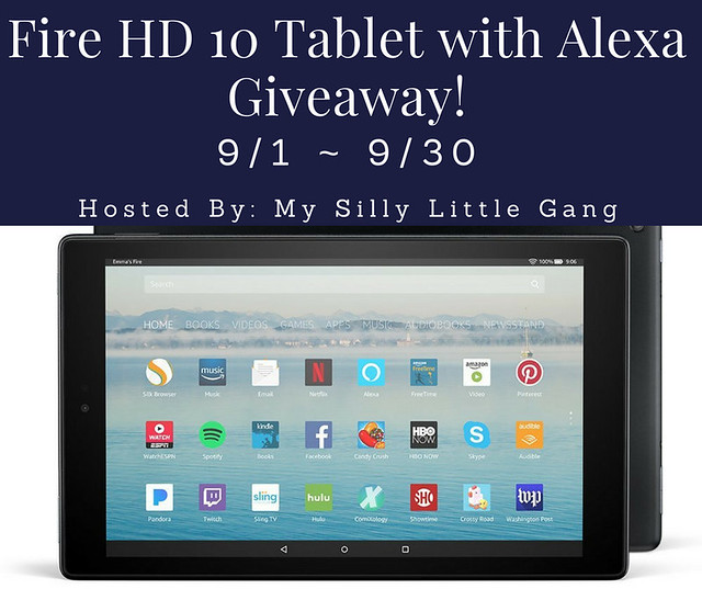 Fire HD 10 Tablet with Alexa Giveaway 