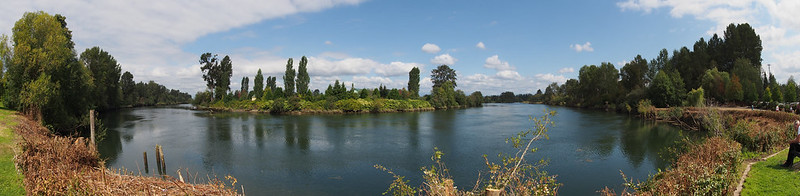 Snohomish River: As viewed from the Lowell Riverfront Trail.