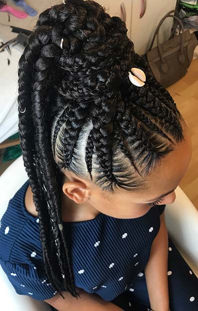 Top Braided Ponytail Hairstyles 2019 For Black Women 12