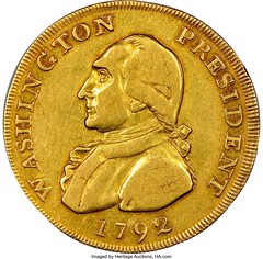1792 Washington Gold Eagle Pattern obverse