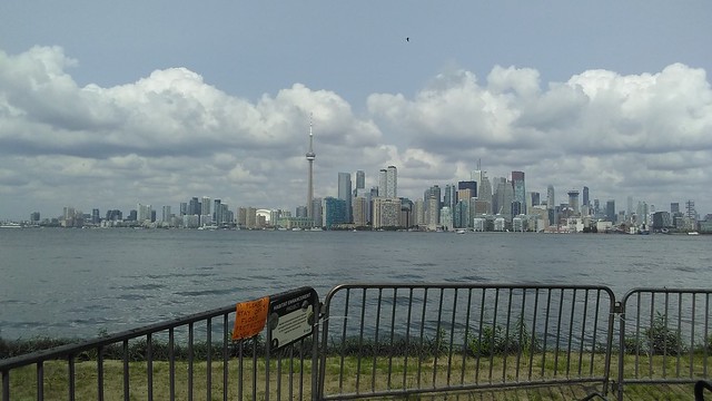Skyline from Algonquin #toronto #harbourfront #torontoislands #algonquinisland #skyline #latergram