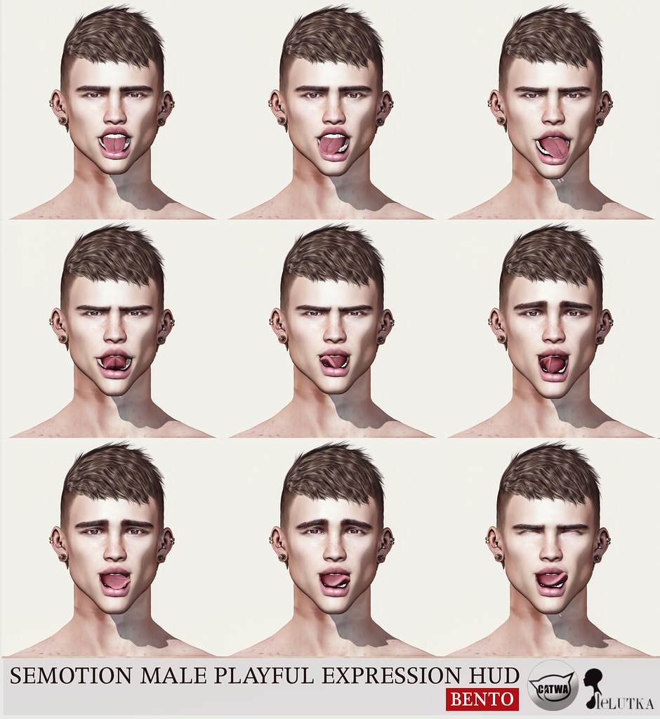 SEmotion Male Bento Playful Expression HUD - TeleportHub.com Live!