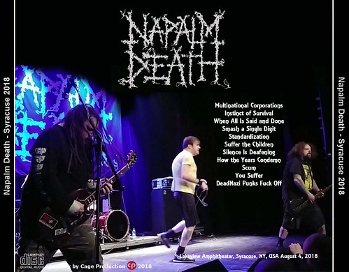 Napalm Death-Syracuse 2018 back