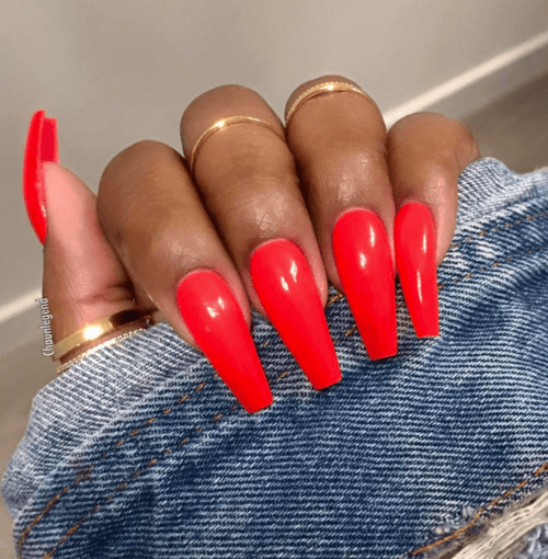 50 Awesome Red Acrylic Nail Designs To Carry Your Attitude