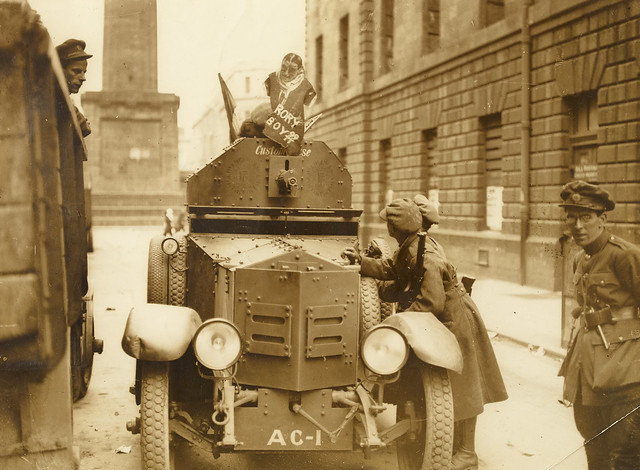 Armoured car on Henry Street, Dublin