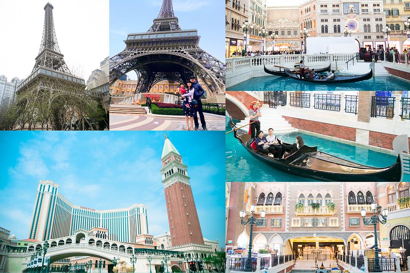 【遊記】 澳門 威尼斯人&巴黎人酒店 必拍景點！無法飛歐洲就先來這拍運河和巴黎鐵塔吧！