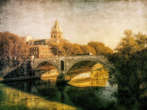 rome bridge hdr