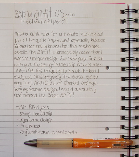 Zebra Airfit Mechanical Pencil @JetPens @ZebraPen @ZebraPenUK 1