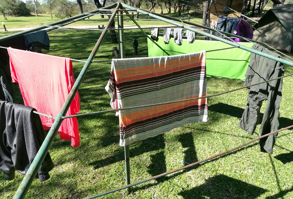 hanging-laundry - safari packing list for botswana