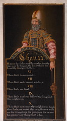 Aaron with commandments VI to X (late 17th Century)