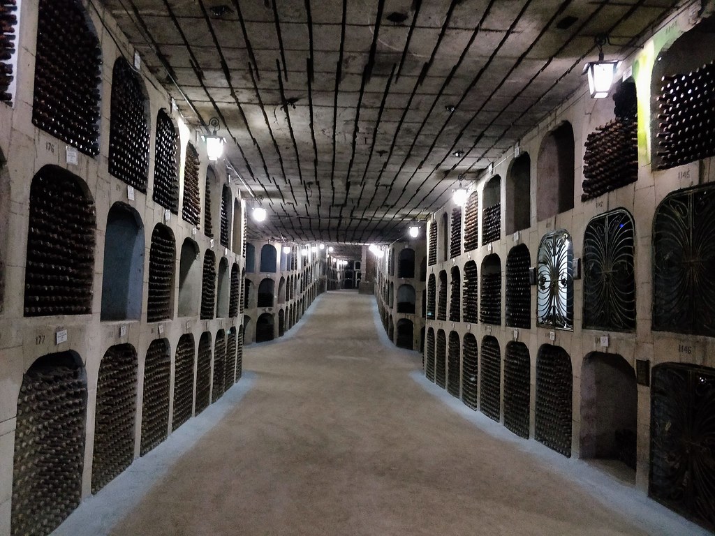 Inside the maze of underground wine cellars