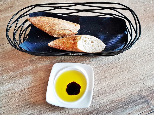 Bread Baguette & Castillo De Canena Arbequina Extra Virgin Olive Oil With Balsamic Vinegar
