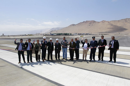 Intendente Quezada encabezó la inauguración de las obras de la etapa 4 de la pista del aeropuerto de Iquique. 06-09-2018