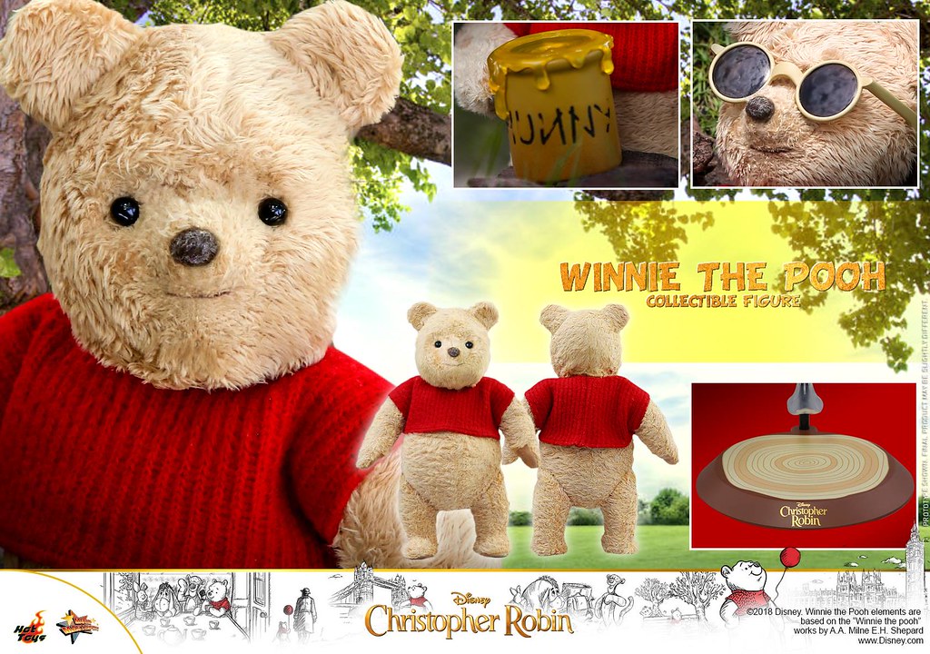 winnie the pooh from christopher robin stuffed animal