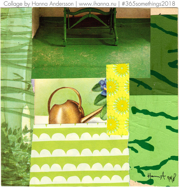 Basement Green - Collage no 245 by iHanna #365somethings2018