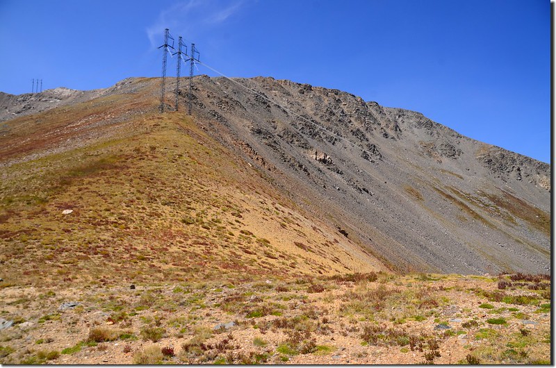Argentine Peak from the saddle between Argentine & Wilcox