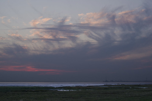 vadehavet waddensea unesco sea hav sky clouds himmel skyer sunset solnedgang jutland jylland denmark danmark