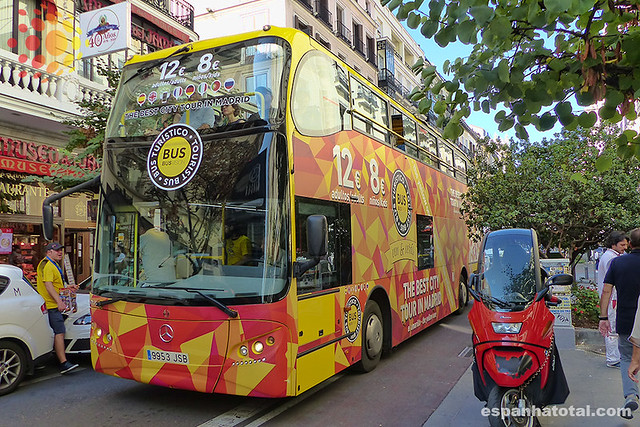 ônibus turístico de Madri