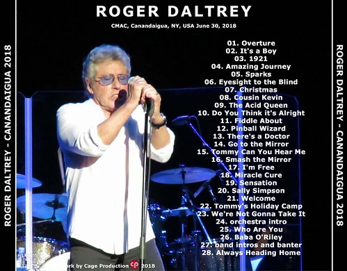 Roger Daltrey-Canandaigua 2018 back