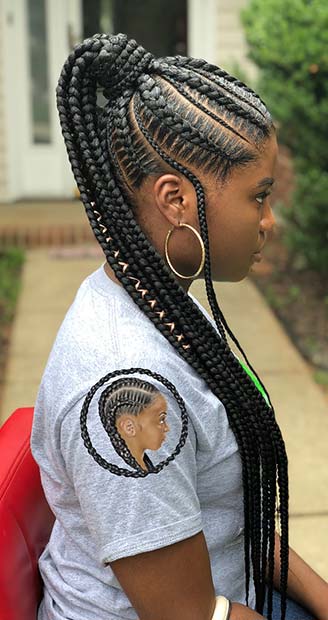 Top Braided Ponytail Hairstyles 2019 For Black Women 21