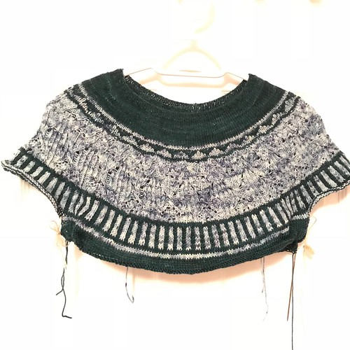I love the #zweigsweater by #boylandknitworks on my needles! #koigu kpm and kpppm yarn