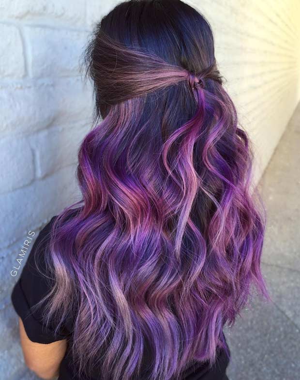 Bold Dark Purple Hair Color -Incredible Hair Color Ideas Trending 7
