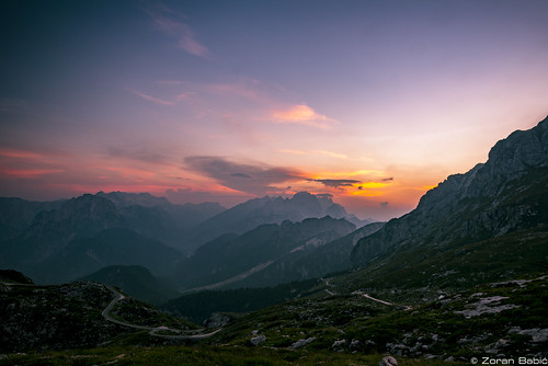julianalps alps slovenia sunset mangart mangrt landscape summer mountain sky