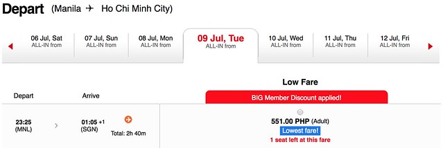AirAsia Red Hot Sale Manila to Ho Chi Minh