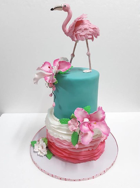 Flamingo Cake by Marianne Delos Santos Chico of Sweet Little Miss