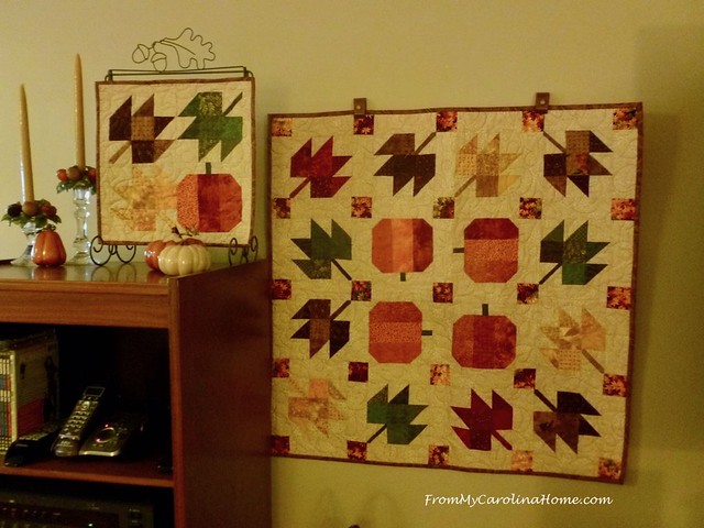 Autumn Decorating with Quilts at FromMyCarolinaHome.com