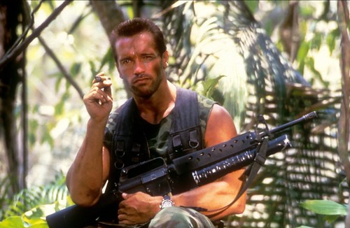 Predator - Backstage 3 - Arnold Schwarzenegger