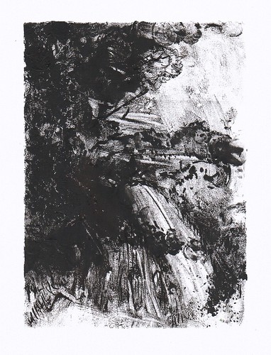oregon ankeny printmaking print landscape trees monotype