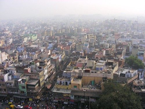 2007 india delhi landscape urban building architecture transport people
