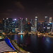 Singapore at Night, Marina Bay Hotel, Singapore