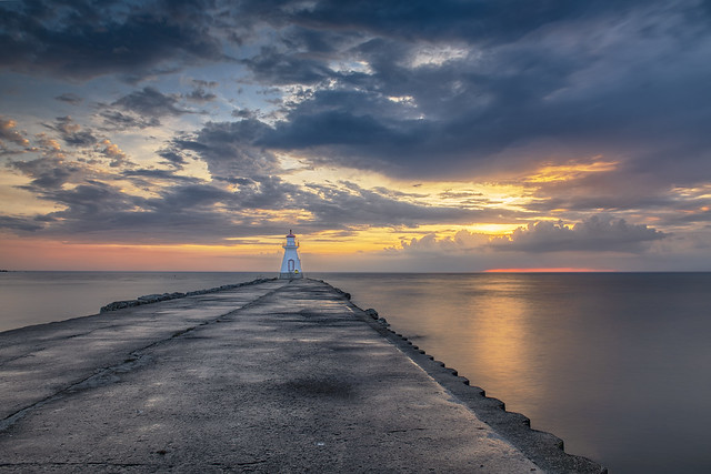Southampton Lighthouse sunset, Ontario