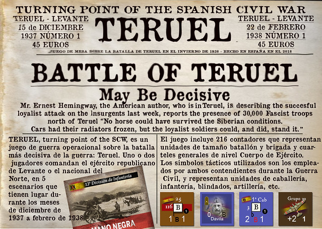 Turning Point of the Spanish Civil War Kickstarter Ed Teruel Spania Games MIB 