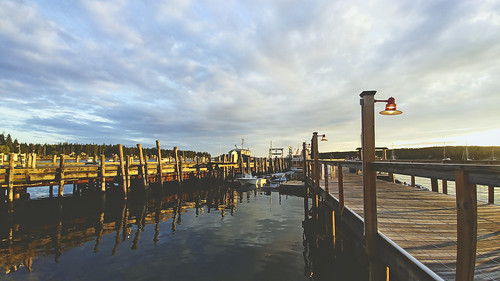 maine tenantsharbor me stgeorge stgeorgepeninsula midcoastmaine ocean harbor water sunset portclyde dock