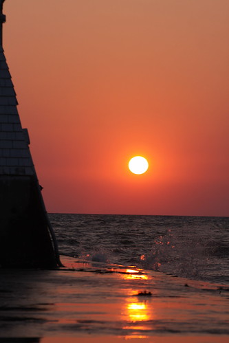 saugeenshores southampton lighthouse reflection sunset