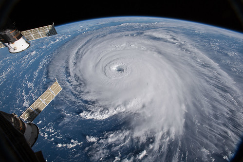 Dramatic Views of Hurricane Florence from the International Space Station From 9/12