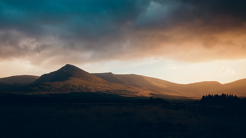 sunset sonnenuntergang ireland eirre eire irland nature mountains stunning travel clouds berge
