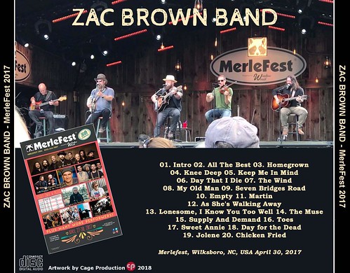 Zac Brown Band-MerleFest 2017 back