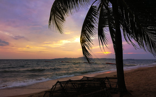 horizon over water beach seascape coastline sunset sand sea anse severe shore long island seashore thailand jomtien