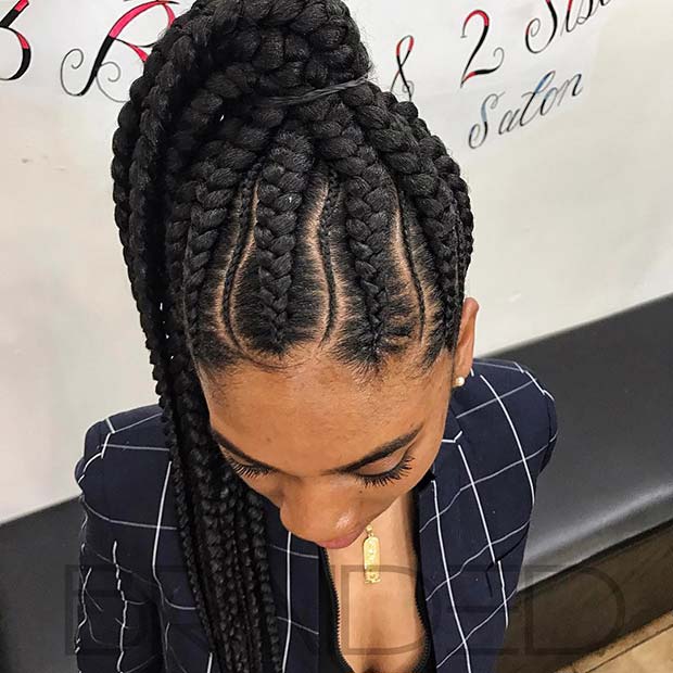 Top Braided Ponytail Hairstyles 2019 For Black Women 11