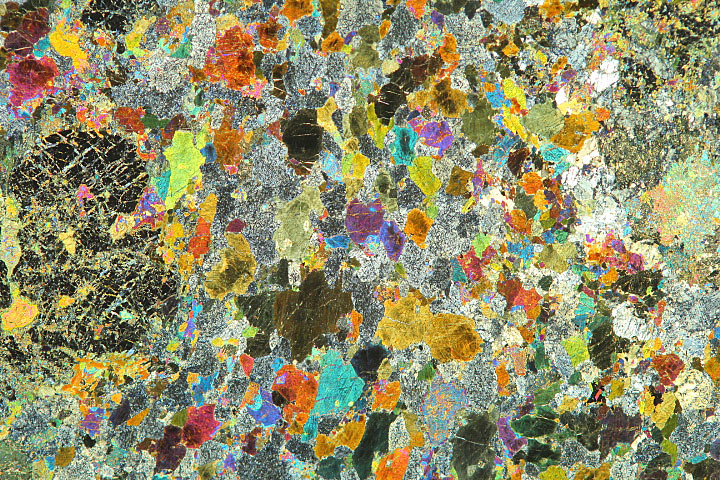 Pyroxene Garnet Granulite Scotland Thin Section Microscope Slide - Geosec