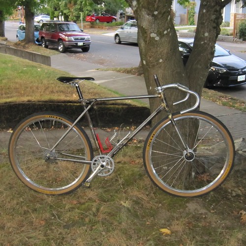 A bicycle-shaped object