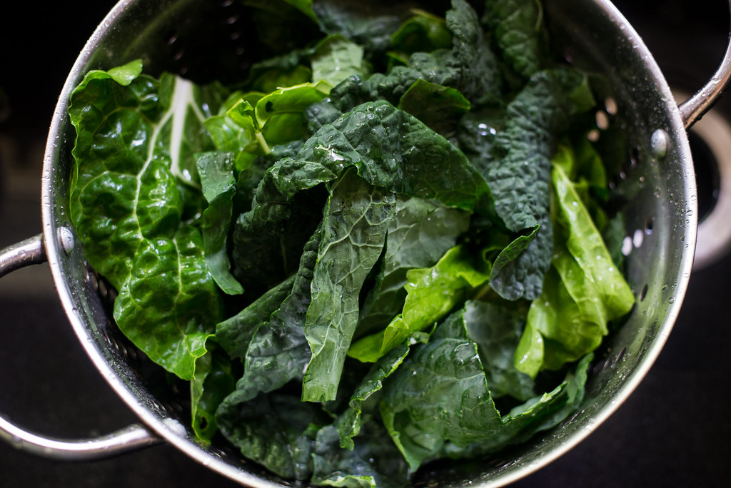 Fresh Chard and Kale from the garden is perfect sauteed with garlic or wrapped in phyllo for a savory pie.