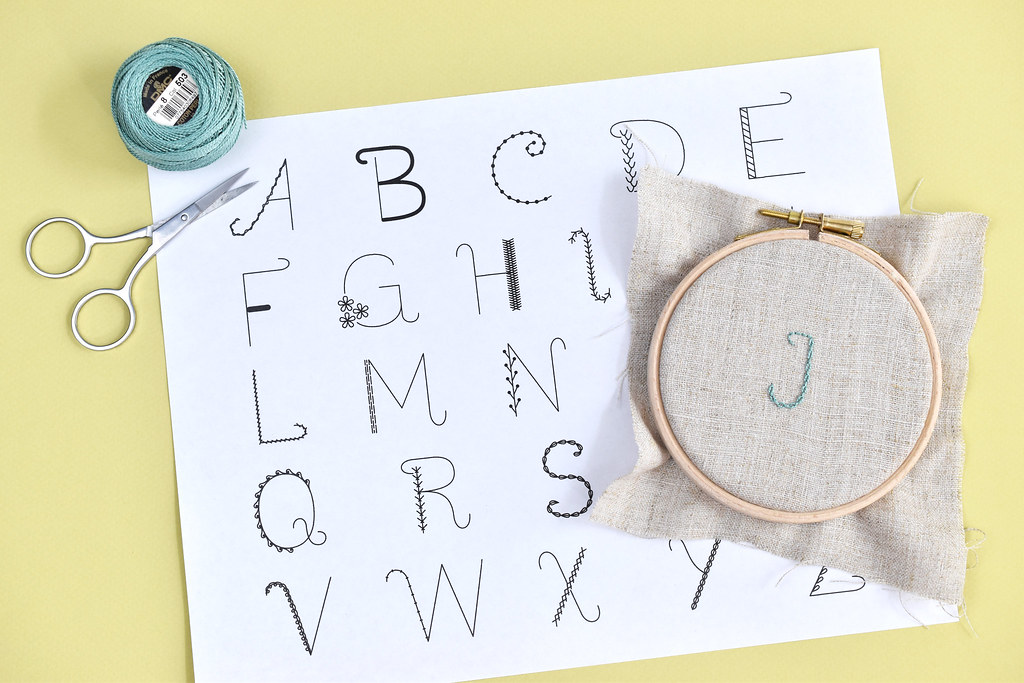 Alphabet Sampler Embroidery Pattern