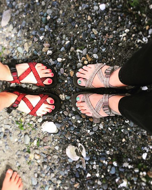 Chaco sisters. I’ve had the same pair since the early 2000s; they’ve been with me through 3 Burning Mans and they are still in excellent shape. Chacos 4 Life! 🌟❤️🌟