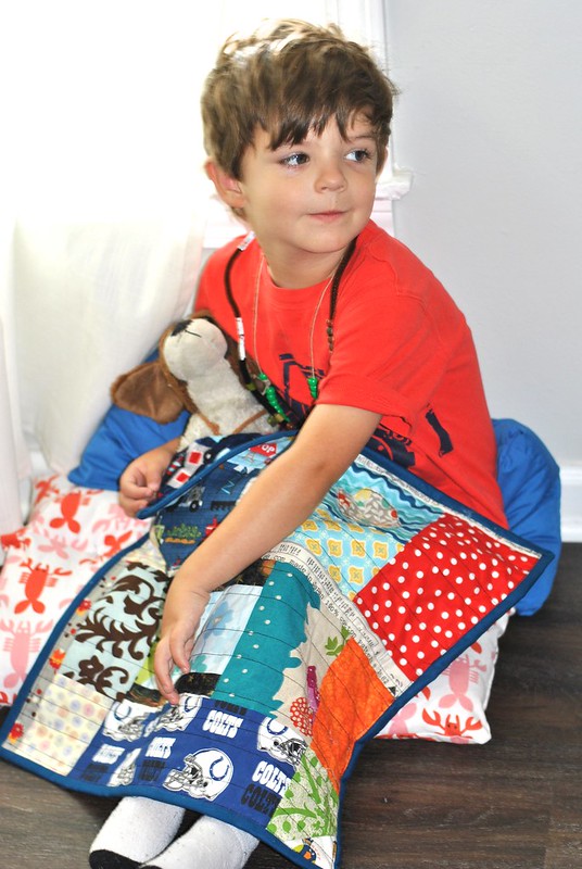 Elliot's first quilt